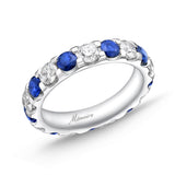 EROD308_SB Odessa Sapphire Alternating Band Ring