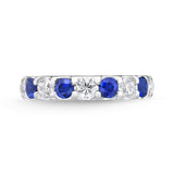EROD308_SB Odessa Sapphire Alternating Band Ring