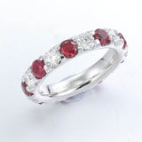 EROD331_RU Odessa Diamond Alternating Band Ring