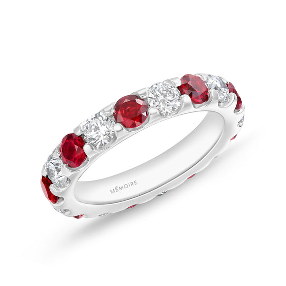 EROD331_SB Odessa Diamond Alternating Band Ring