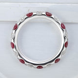EROD331_RU Odessa Diamond Alternating Band Ring