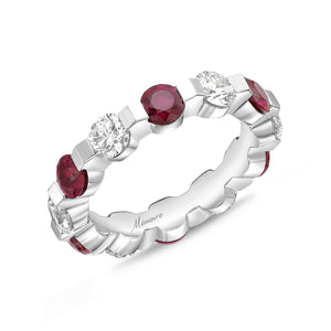 ERPP138_RU Precious Prong Ruby Alternating Band Ring