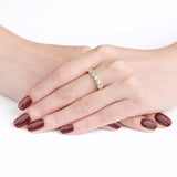 ERPT119_Sunshine Soothing Yellow Band Ring