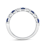 ERPT145_SB Petite Prong Sapphire Alternating Band Ring