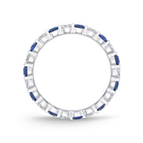 ERPT149_SB Petite Prong Sapphire Alternating Band Ring