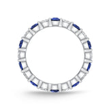 ERPT154_SB Petite Prong Sapphire Alternating Band Ring