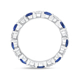 ERPT162_SB Petite Prong Sapphire Alternating Band Ring