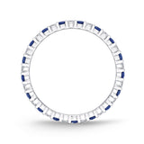 ERPT171_SB Petite Prong Sapphire Alternating Band Ring