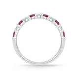 ERPT182_RU Petite Prong Ruby Alternating Band Ring