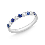 ERPT183_SB Petite Prong Sapphire Alternating Band Ring