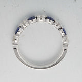 ERPT194_SB Petite Prong Sapphire Alternating Band Ring
