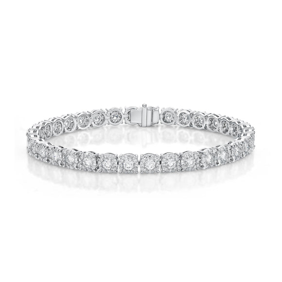 FBBQ106_00 Diamond Bouquets Line Bracelet
