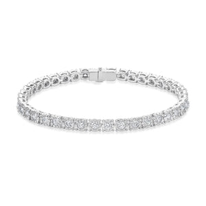 FBBQ158_00 Diamond Bouquets Line Bracelet