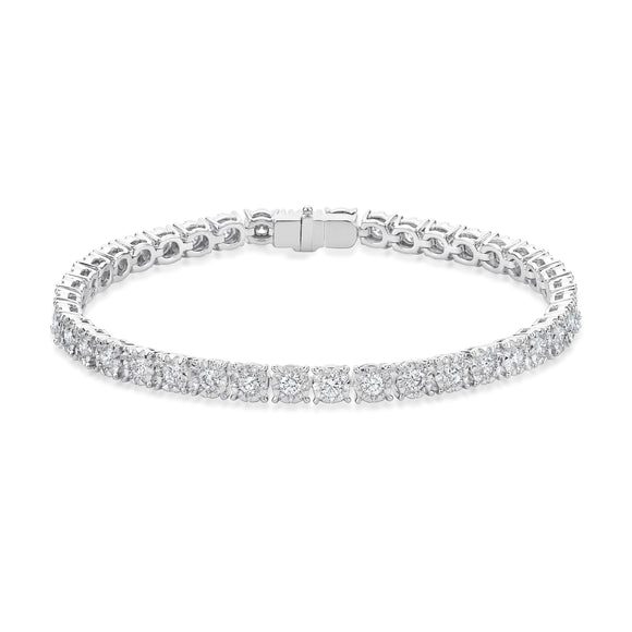 FBBQ158_00 Diamond Bouquets Line Bracelet