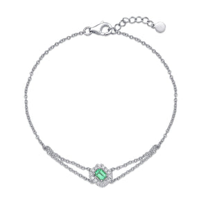 FBSUE06_EM Stack'em Up Emerald Fashion Bracelet