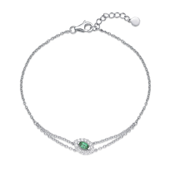 FBSUM06_EM Stack'em Up Emerald Fashion Bracelet