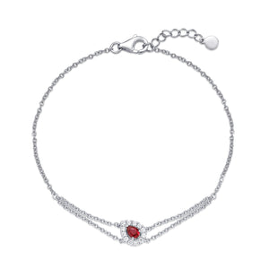 FBSUP07_RU Stack'em Up Ruby Fashion Bracelet