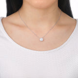 FCBQ102_00 Diamond Bouquets Fashion Necklace