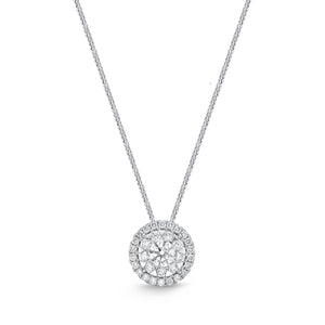 FCBQ103_00 Diamond Bouquets Fashion Necklace