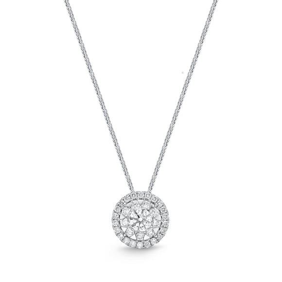 FCBQ103_00 Diamond Bouquets Fashion Necklace