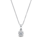 FCBQ105_00 Diamond Bouquets Fashion Necklace