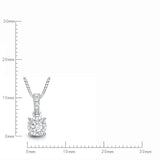 FCBQ111_00 Diamond Bouquets Fashion Necklace
