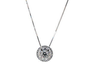 FCBQ139_00 Diamond Bouquets Fashion Necklace