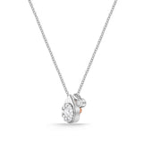 FCBQ206_00 Diamond Bouquets Fashion Necklace