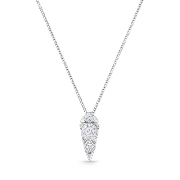 FCBQ207_00 Diamond Bouquets Fashion Necklace