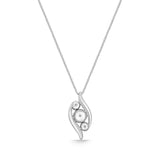FCBQ209_00 Diamond Bouquets Fashion Necklace