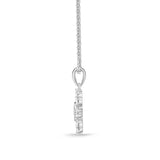 FCBQ306_00 Diamond Bouquets Fashion Necklace