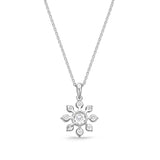 FCBQ306_00 Diamond Bouquets Fashion Necklace