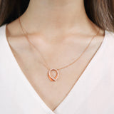 FCDD122_00 Diamond Line Fashion Necklace