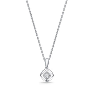 FCFD401_00 My First Diamond Illusion-setting Necklace