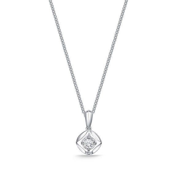 FCFD401_00 My First Diamond Illusion-setting Necklace