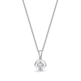 FCFD401_00 My First Diamond Illusion-setting Necklace