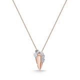 FCLC133_00 L Collection Diamond Fashion Necklace