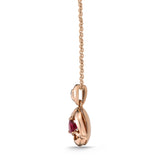 FCVL103_RU Valley of Light Ruby Illusion-setting Necklace