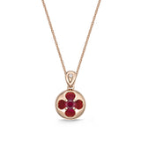 FCVL104_RU Valley of Light Ruby Illusion-setting Necklace