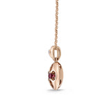 FCVL104_RU Valley of Light Ruby Illusion-setting Necklace