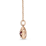 FCVL106_RU Valley of Light Ruby Illusion-setting Necklace