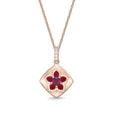 FCVL107_RU Valley of Light Ruby Illusion-setting Necklace