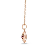 FCVL107_RU Valley of Light Ruby Illusion-setting Necklace