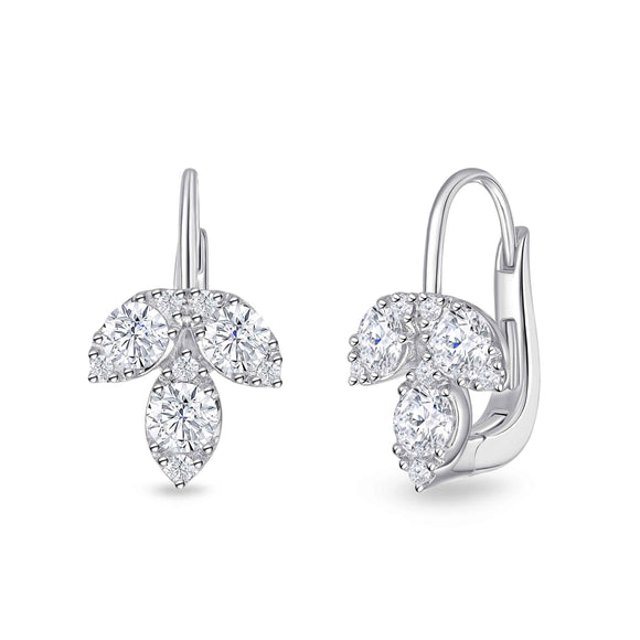 FEBF101_00 Fancy Brilliant Diamond Illusion-setting Earrings