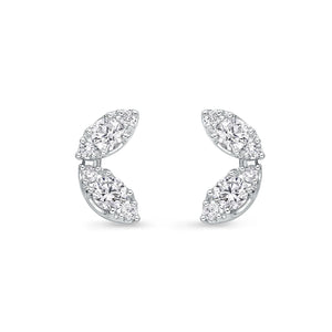 FEBF105_00 Fancy Brilliant Diamond Illusion-setting Earrings
