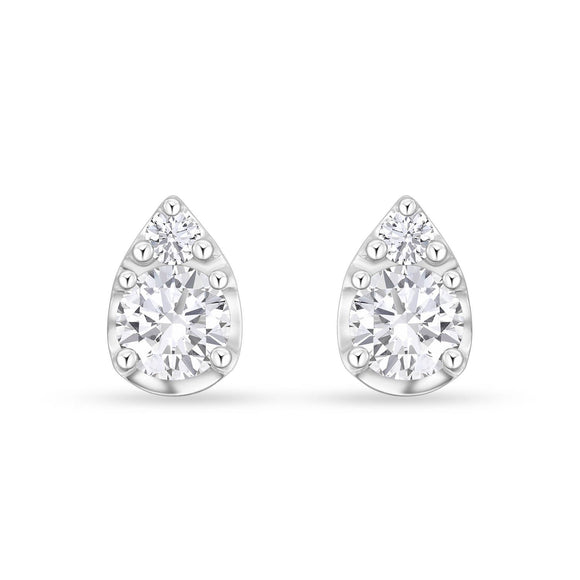 FEBF112_00 Fancy Brilliant Diamond Illusion-setting Earrings