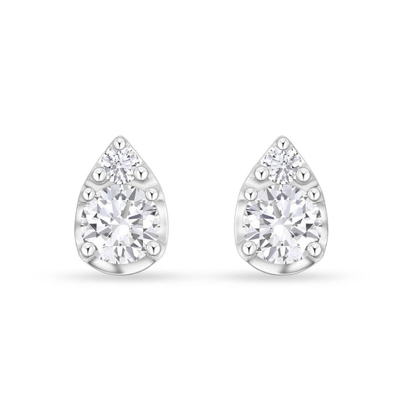 FEBF112_00 Fancy Brilliant Diamond Illusion-setting Earrings