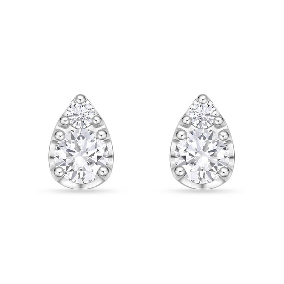 FEBF113_00 Fancy Brilliant Diamond Illusion-setting Earrings