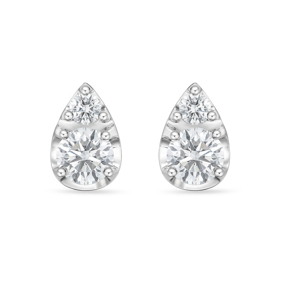 FEBF115_00 Fancy Brilliant Diamond Illusion-setting Earrings