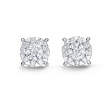FEBQ104_00 Diamond Bouquets Studs Earrings